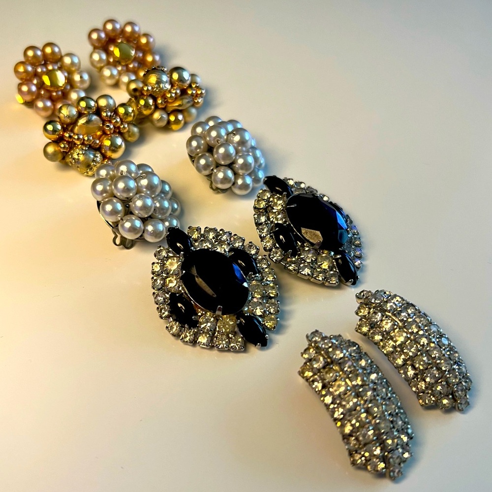 Vintage Clip on Earrings Bundle